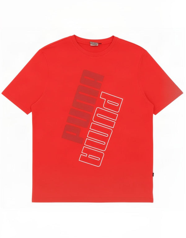 Puma Camiseta gráfica para hombre Top XL Algodón rojo