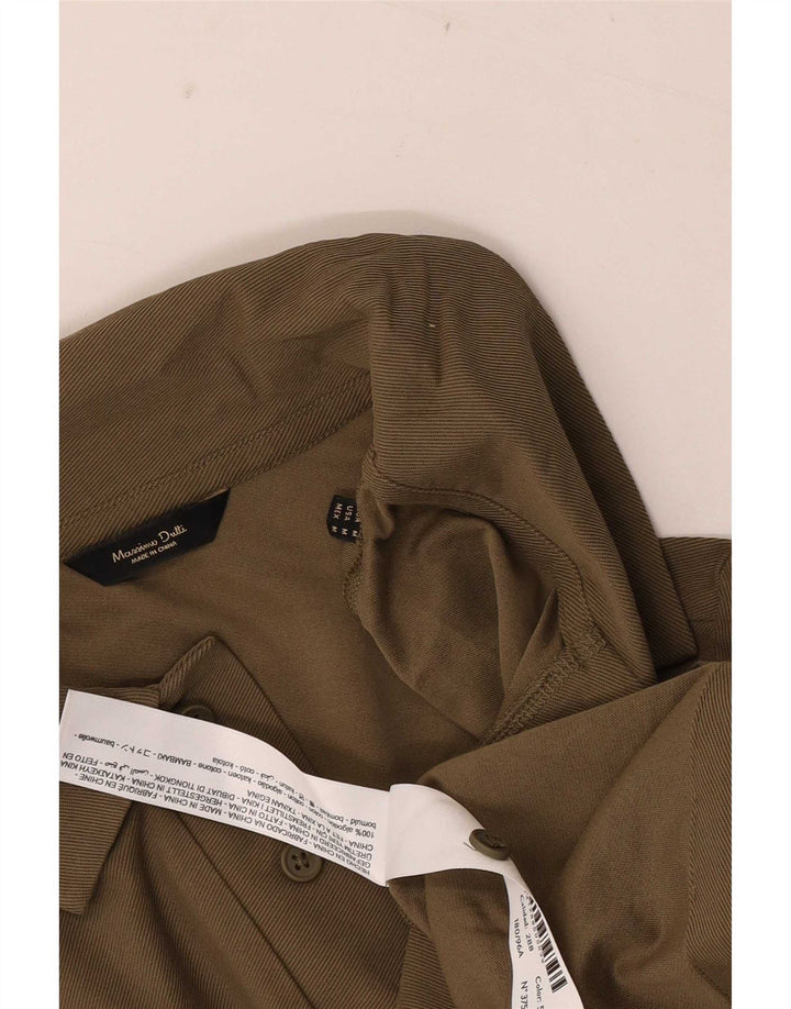 Polo Massimo Dutti Hombre Algodón Caqui Medio