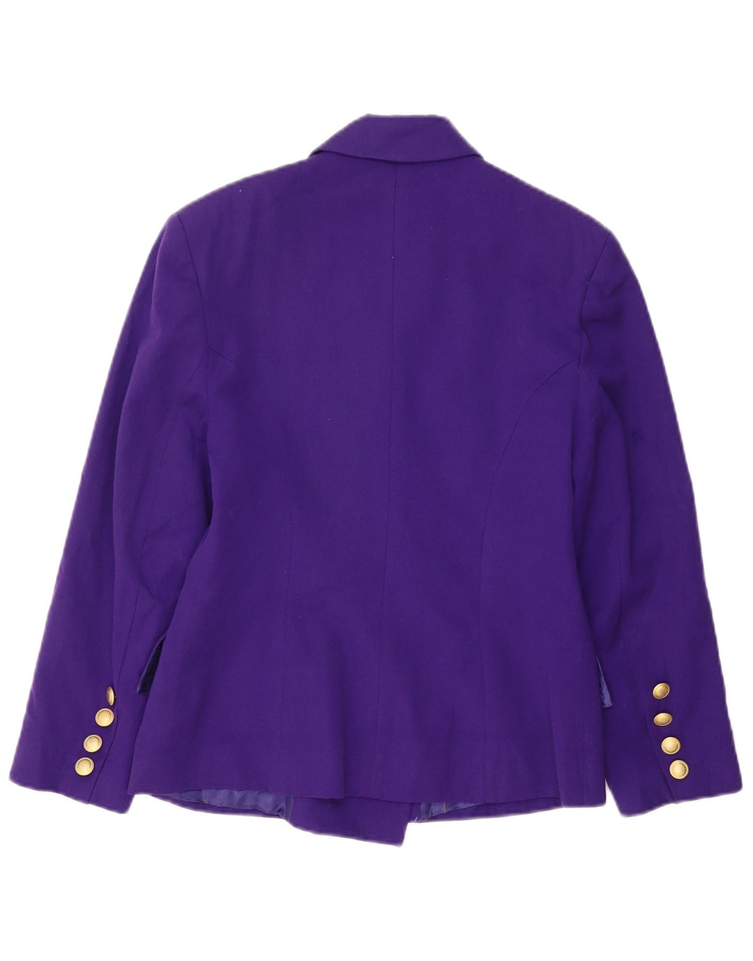 ROCCOBAROCCO Chaqueta tipo blazer con doble botonadura para mujer IT 42 Púrpura mediano