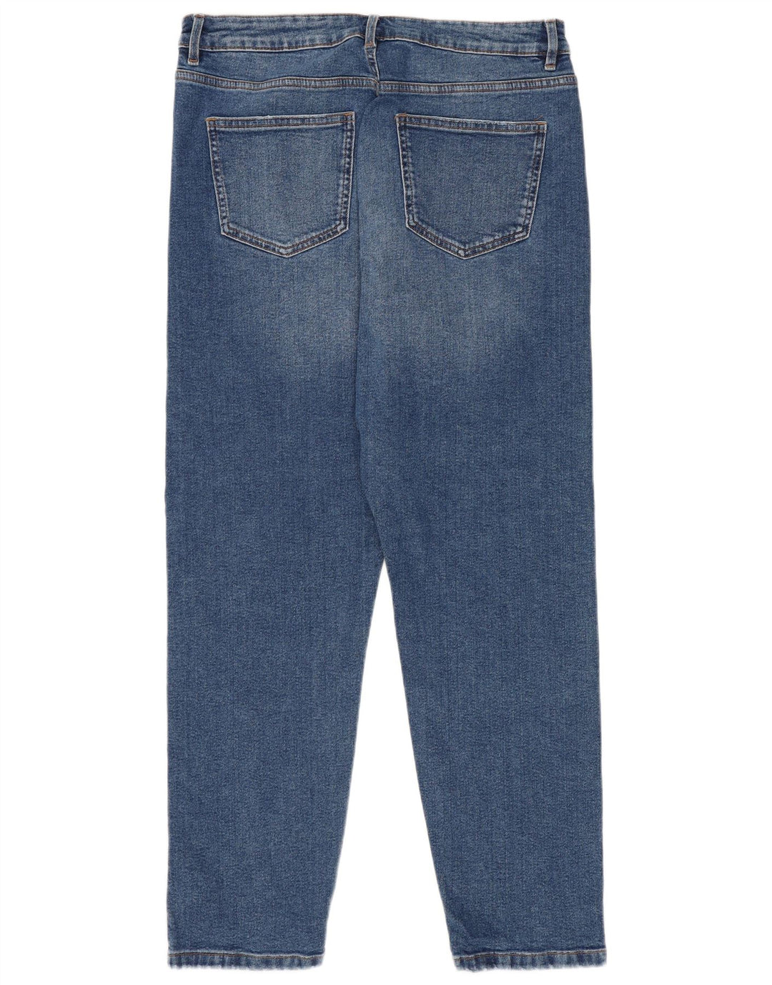 Marks & Spencer Jeans Mom Regulares Cónicos para Mujer UK 40 Medium W30 L28 Azul