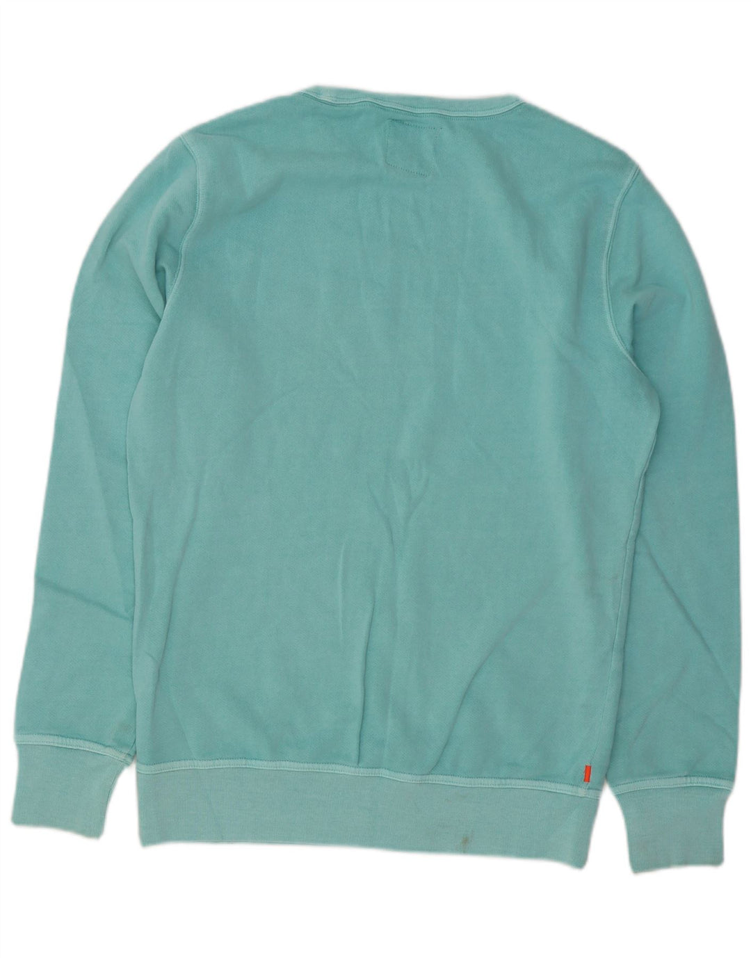 Superdry Hombre Sudadera Jumper Large Turquesa Algodón