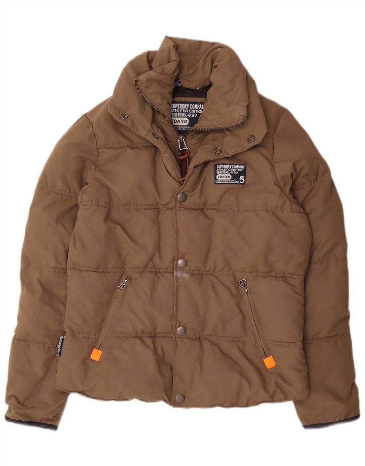 Superdry Chaqueta Acolchada Mujer UK 44 Medium Beige Nylon