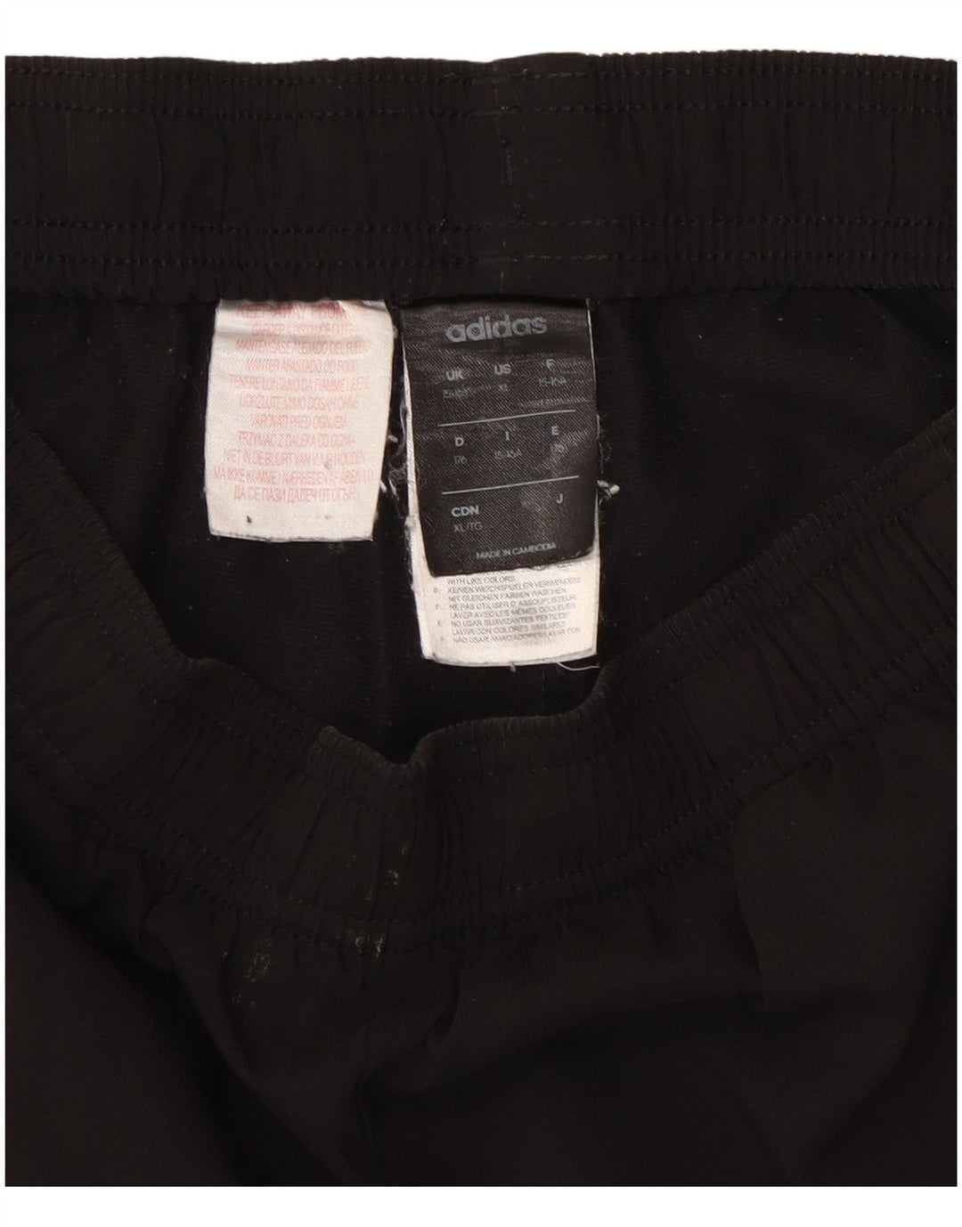 Adidas Pantalón corto deportivo para niño 15-16 años Negro Poliéster