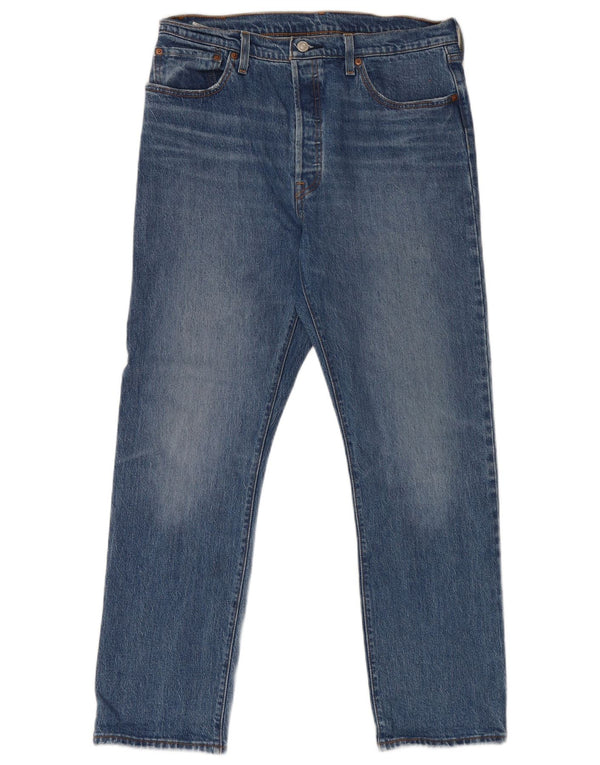 Levi's Hombre 501 Vaqueros Rectos W32 L30 Algodón Azul