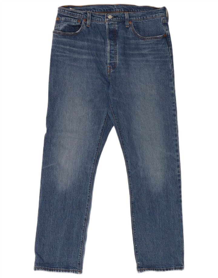 Levi's Hombre 501 Vaqueros Rectos W32 L30 Algodón Azul