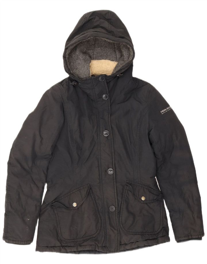 Woolrich Chaqueta cortavientos con capucha para mujer UK 10 Small Black