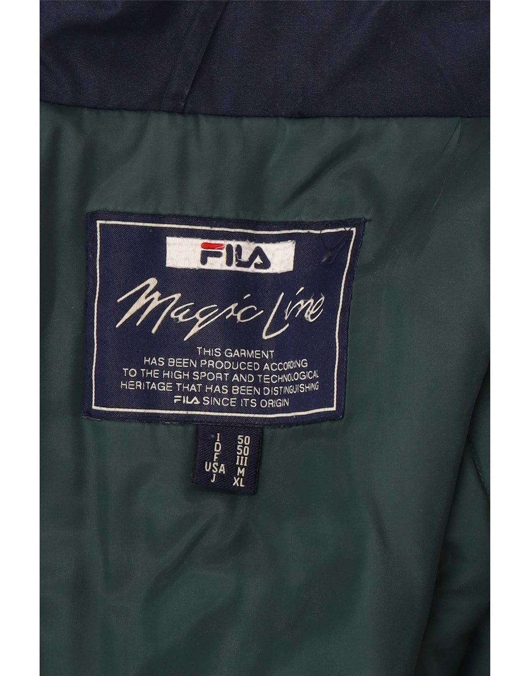 Fila Chaqueta utilitaria para hombre IT 50 grande azul marino