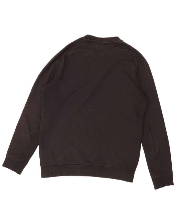 Adidas Hombre Loose Fit Sudadera Jumper Pequeño Algodón Negro