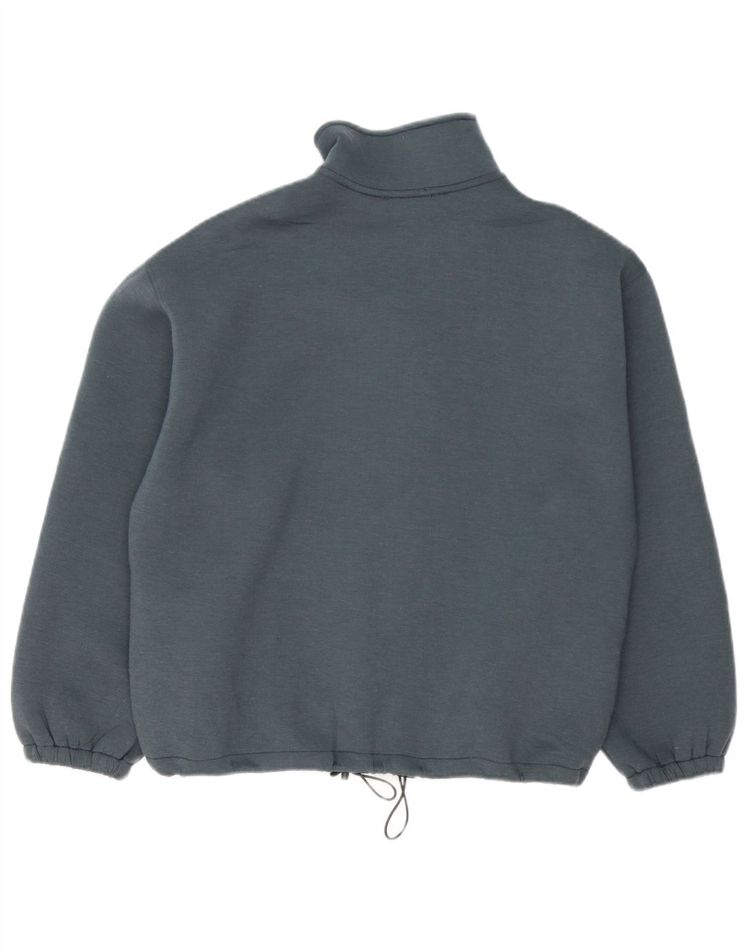 Zara Mujer Oversize Chándal Top Chaqueta UK 10 Small Azul Poliéster