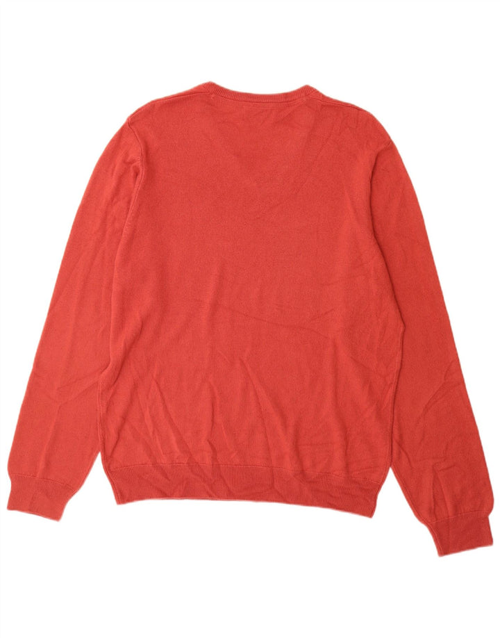 Marks & Spencer Suéter Regular Fit con Cuello En V para Hombre Acrílico Rojo Grande