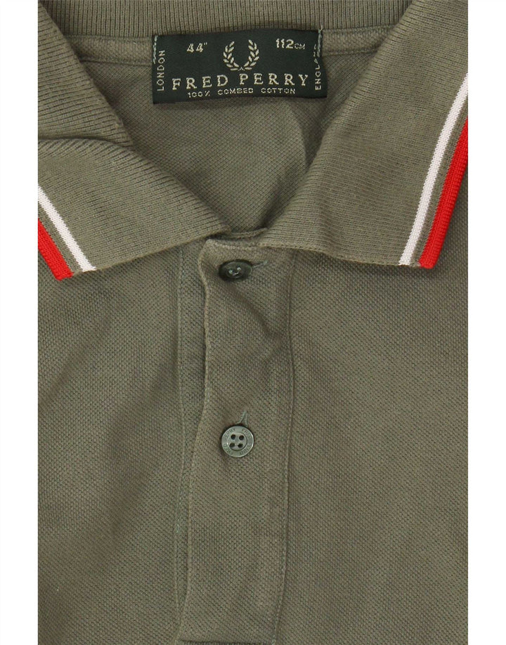 Polo Fred Perry Hombre Grande Caqui Algodón