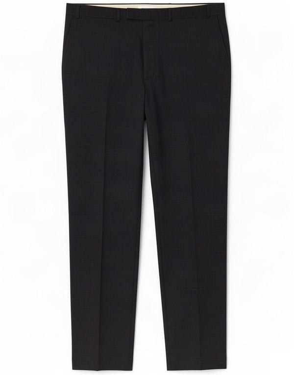 Marks & Spencer Pantalón de traje para hombre W40 L33 Pata de gallo azul marino
