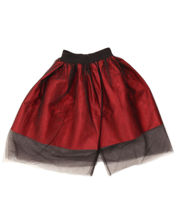 Falda tutú vintage para mujer W20 3XS Borgoña