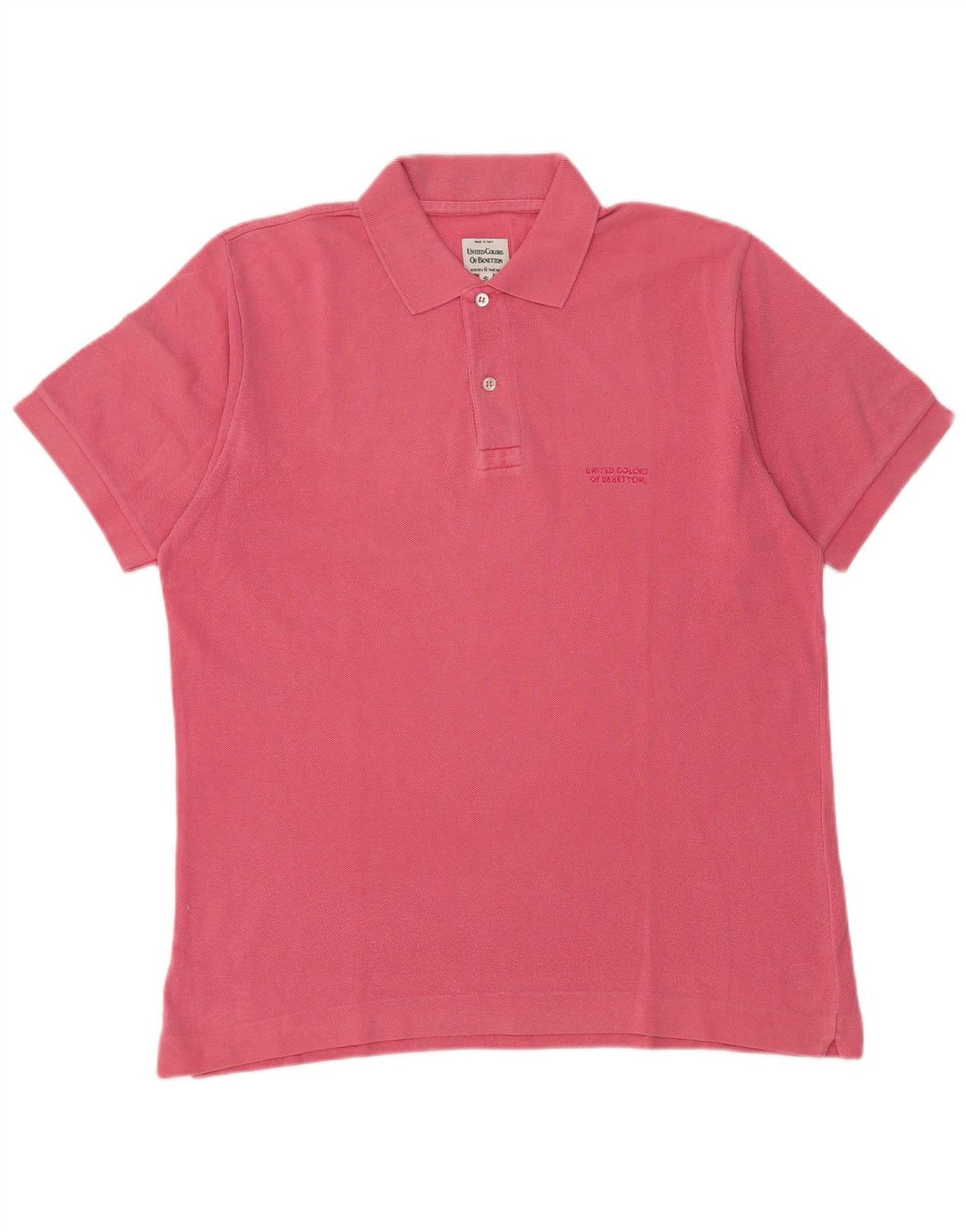 Benetton Polo Hombre Small Rosa Algodón
