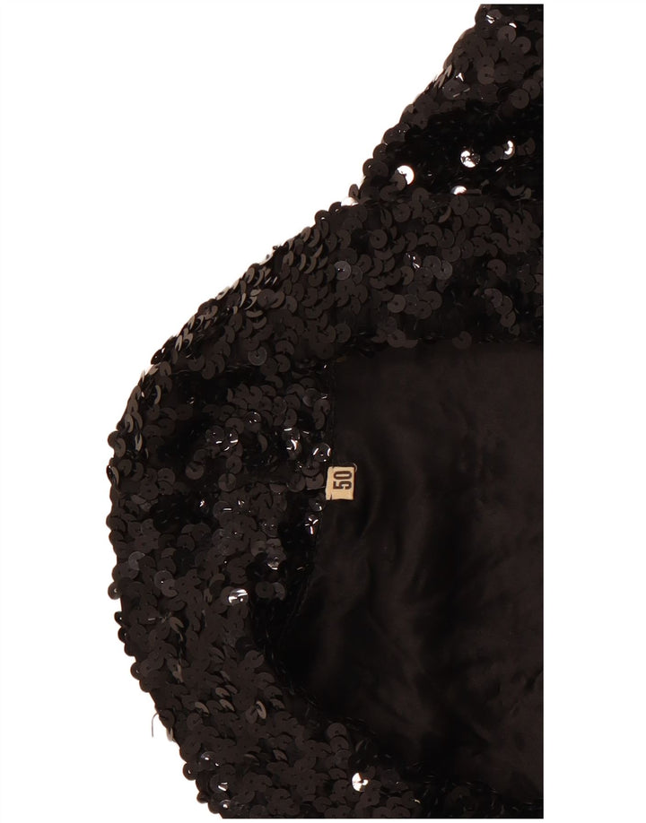 Chaqueta Blazer Vintage para Mujer IT 50 XL Negro