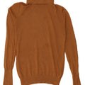 Zara - Jersey con cuello vuelto para mujer, talla 42, color marrón medio, modal