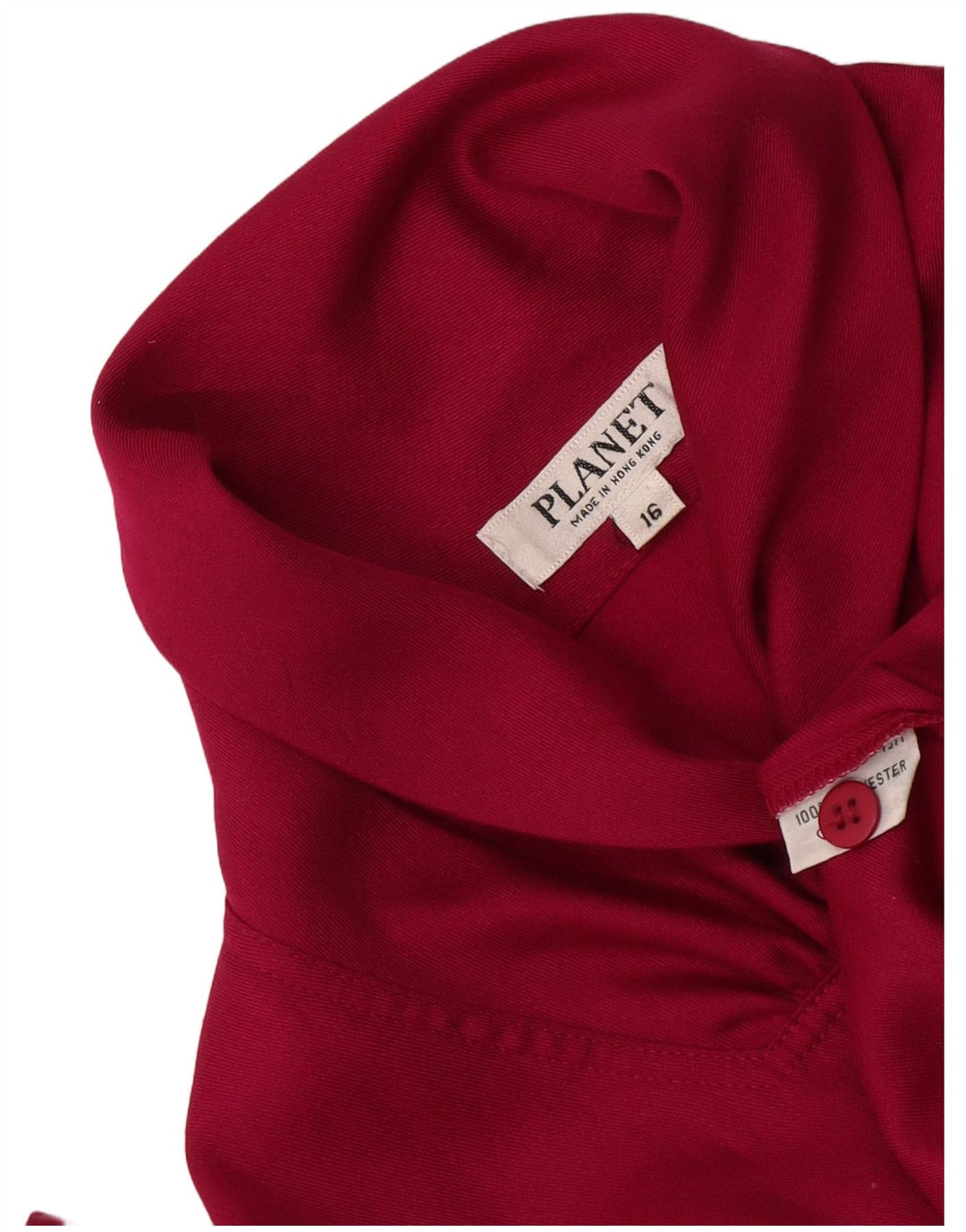 Blusa tipo camisa para mujer Planet UK 46 Poliéster rosa grande