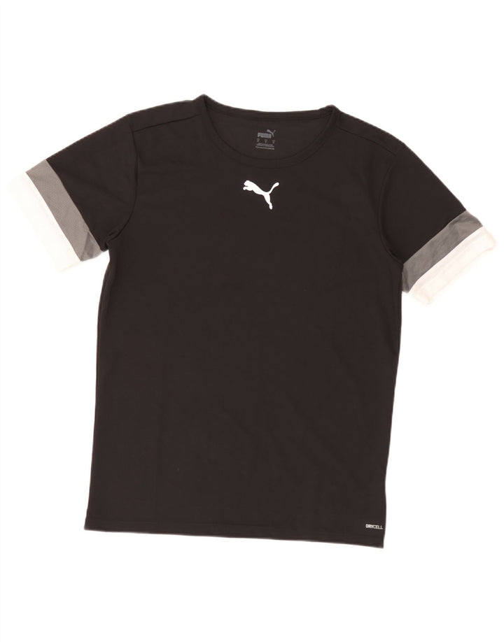 Camiseta Puma Hombre Top Medium Negro Colorblock Poliéster