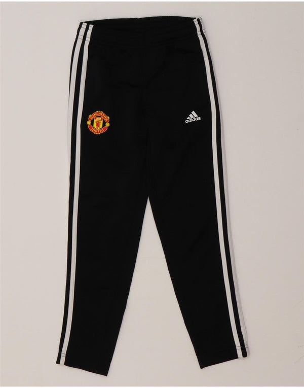 Adidas Boys Manchester United Tracksuit Trousers 7-8 Years  Black Polyester