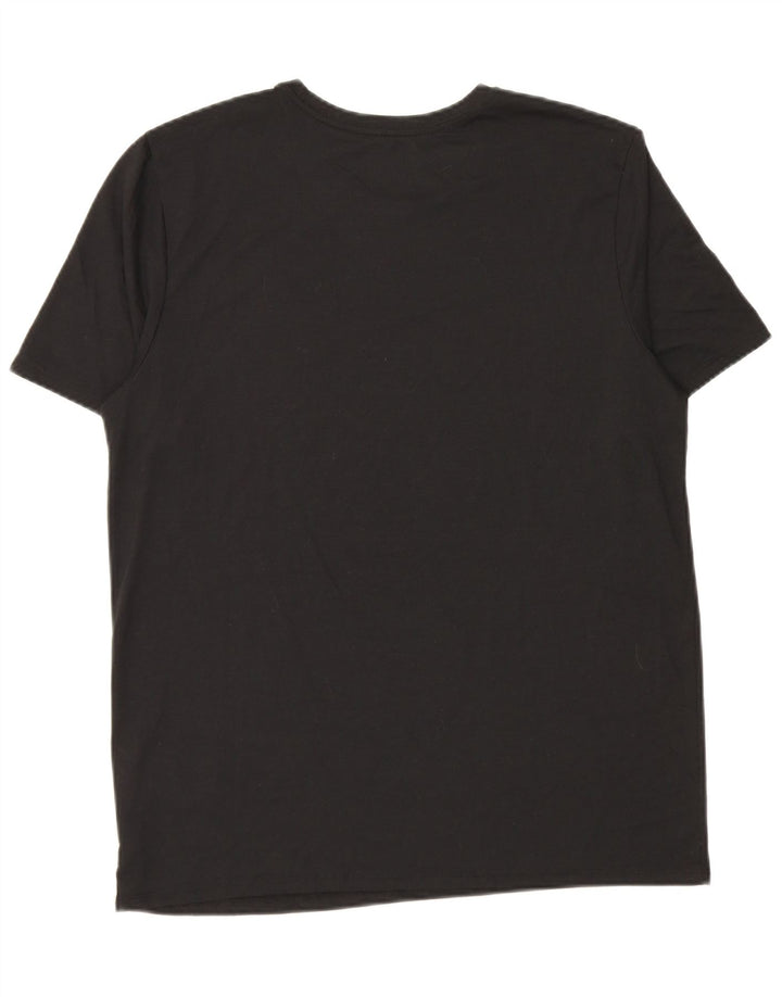 Nike Dri Fit Graphic Camiseta para hombre, talla grande, poliéster negro