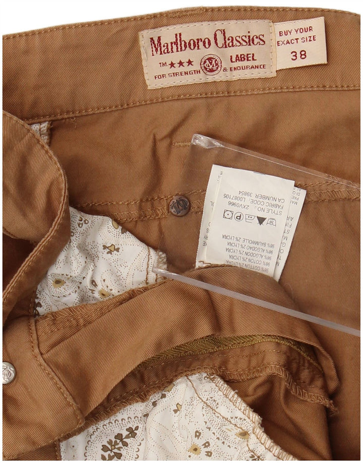 Marlboro Classics Pantalones Cortos Mujer W38 L24 Algodón Marrón