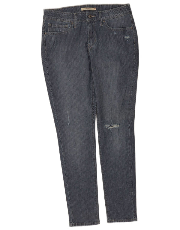 Levi's Vaqueros pitillo desgastados 711 para mujer W30 L29 Algodón a rayas azules