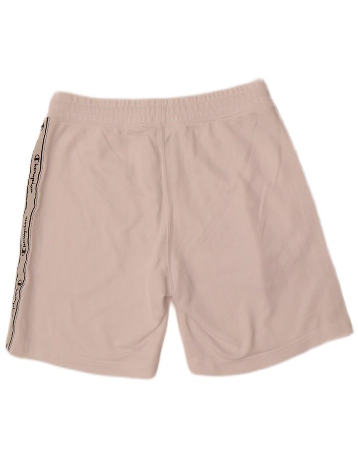 Champion Shorts Deportivos Gráficos Para Hombre Algodón Blanco Mediano
