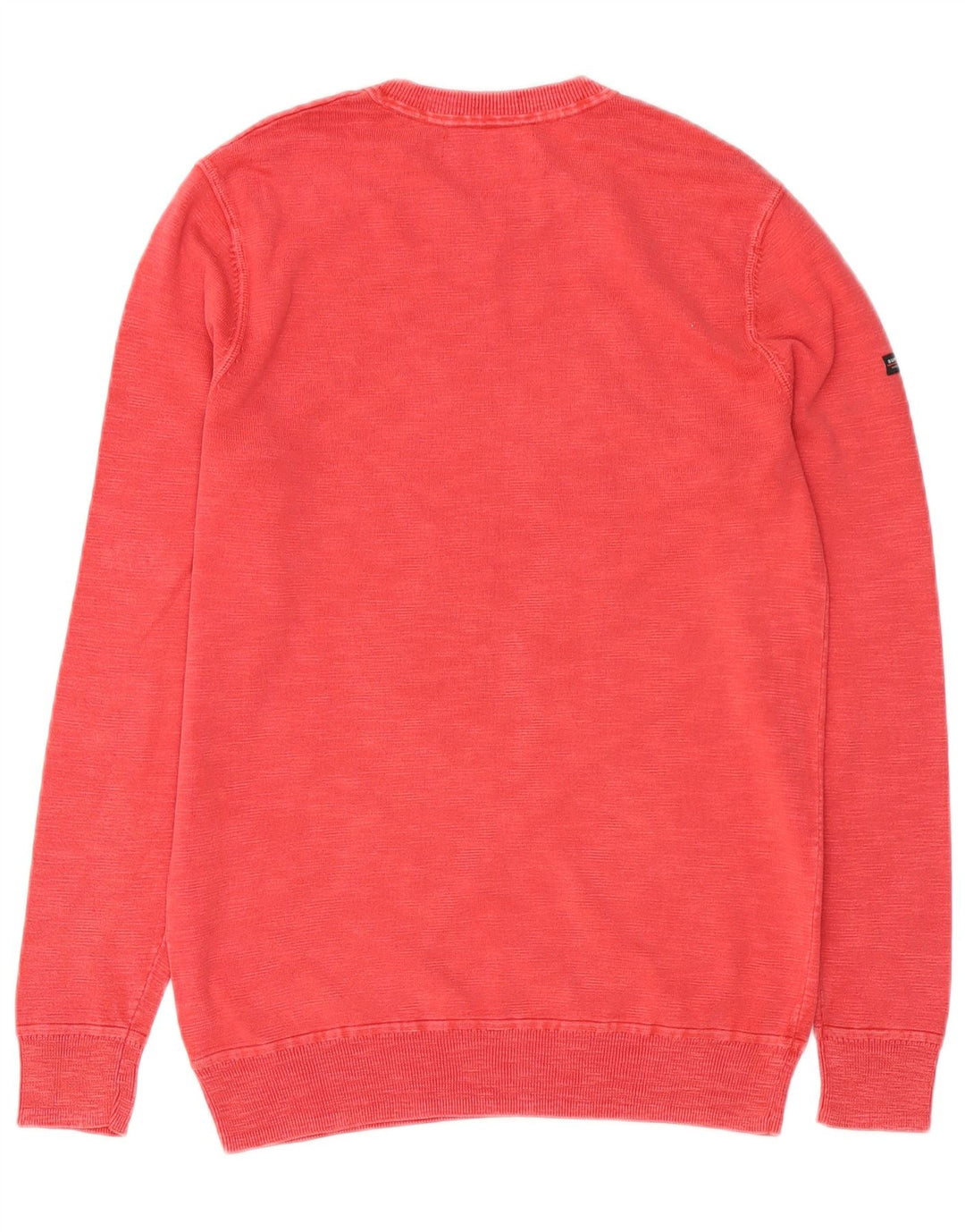 SUPERDRY Hombre Sudadera Jumper Small Rojo Algodón