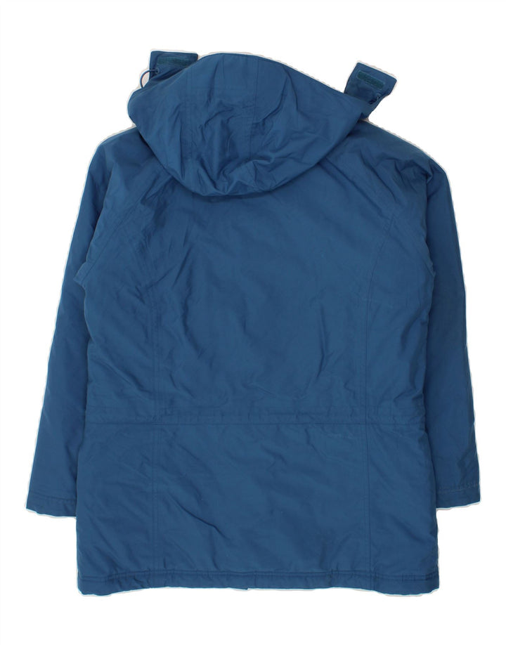 L.L.BEAN Mens Hooded Windbreaker Jacket UK 38 Medium Blue Polyester Vintage L.L.Bean and Second-Hand L.L.Bean from Messina Hembry 