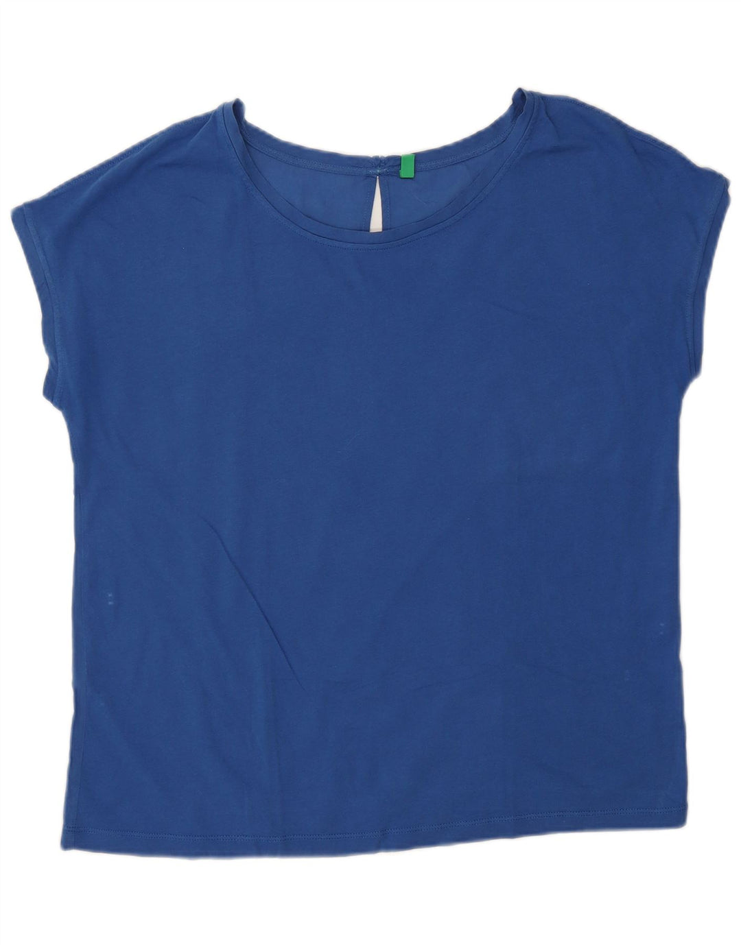 Benetton Blusa Mujer UK 46 Large Azul