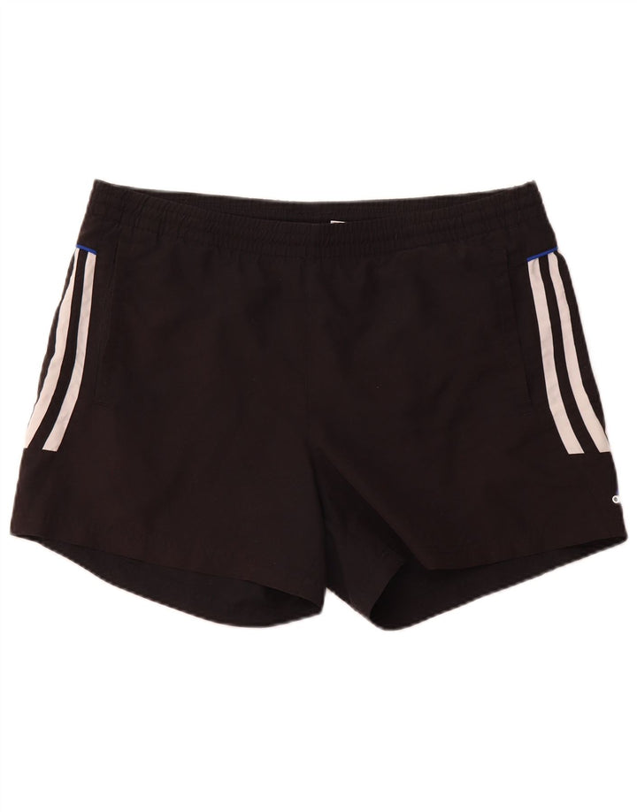 Adidas - Pantalones cortos deportivos para hombre, talla grande, poliéster negro
