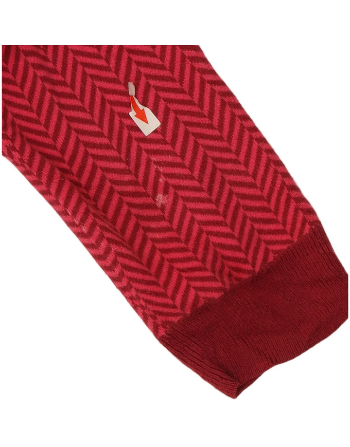 Tommy Hilfiger Suéter tipo cárdigan para mujer Reino Unido 14 Algodón en espiga rosa medio