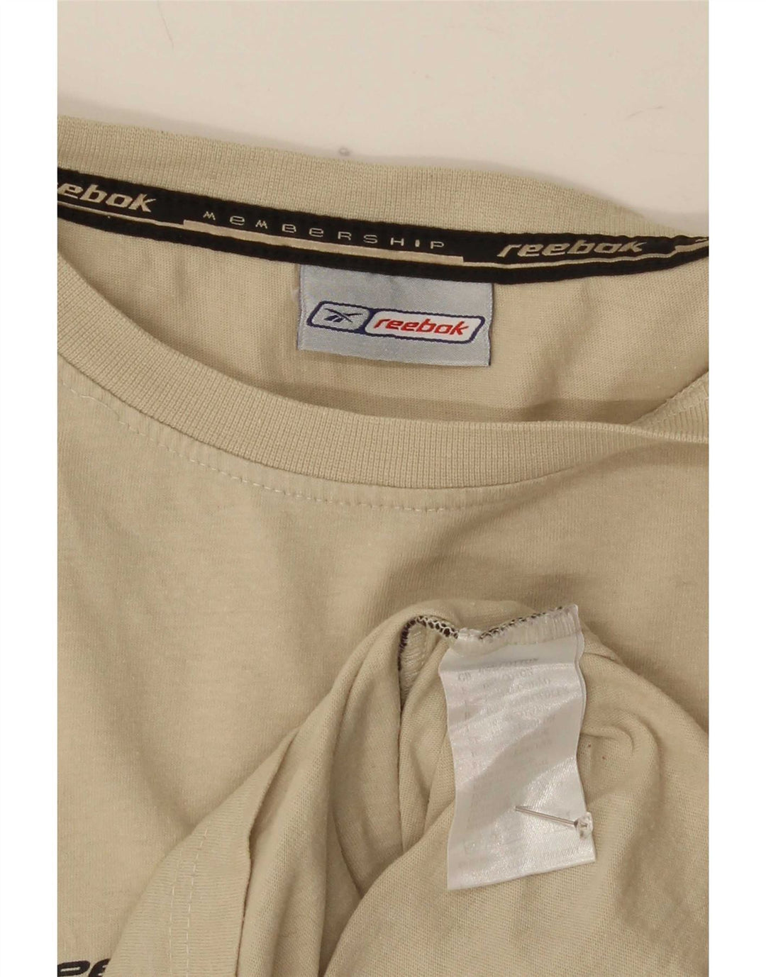 Reebok Camiseta gráfica para hombre Top Algodón beige medio