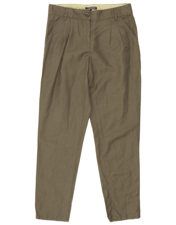 Tommy Hilfiger Pantalones chinos cónicos para mujer US 4 Small W28 L28 Caqui Lino