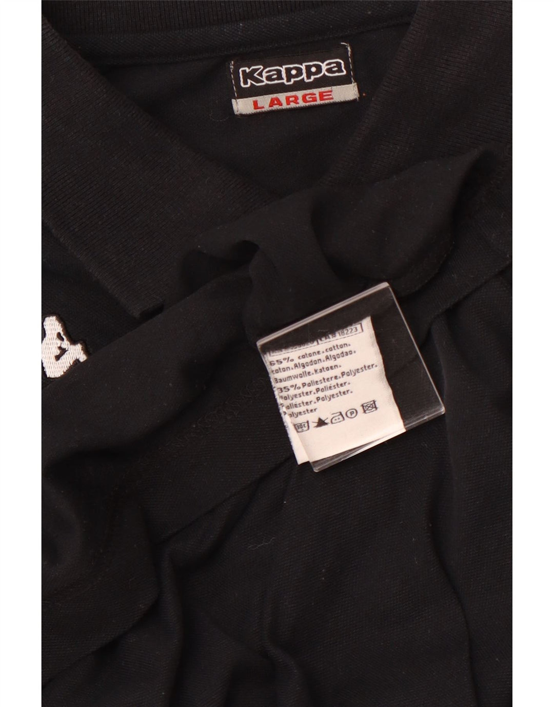 KAPPA Polo Hombre XL Algodón Negro