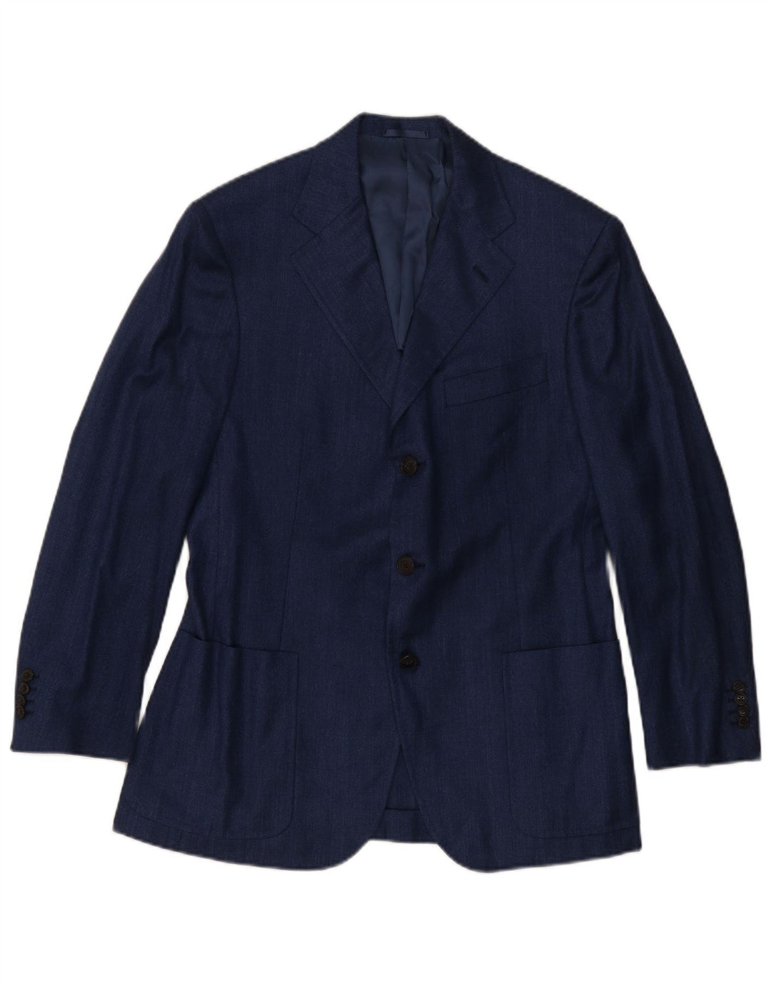 Burberry Chaqueta tipo blazer de 3 botones para hombre IT 48 Lana azul marino mediana