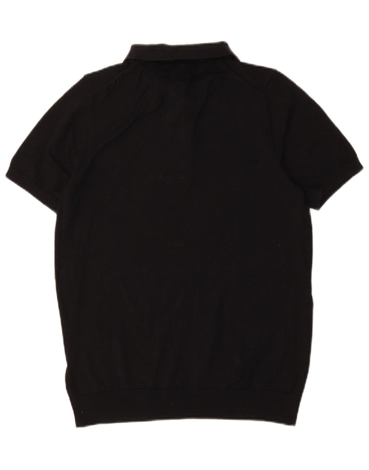 Marks & Spencer Polo Autograph para hombre pequeño de algodón negro