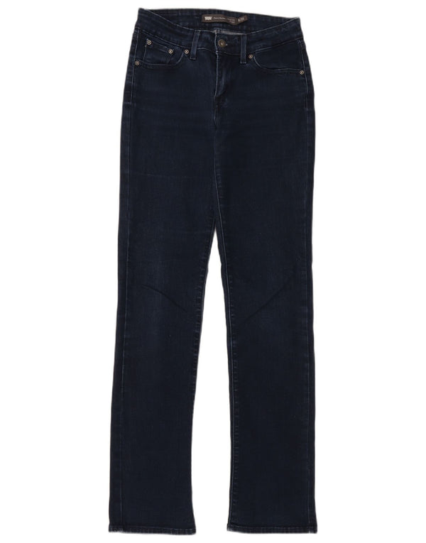 Levi's Vaqueros rectos Demi Curve para mujer US 0 XS W25 L32 Azul marino