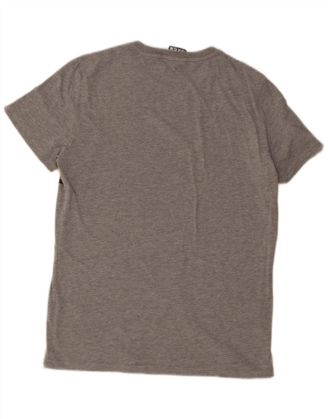 Camiseta gráfica para hombre Superdry, color gris medio con bloques de color, algodón