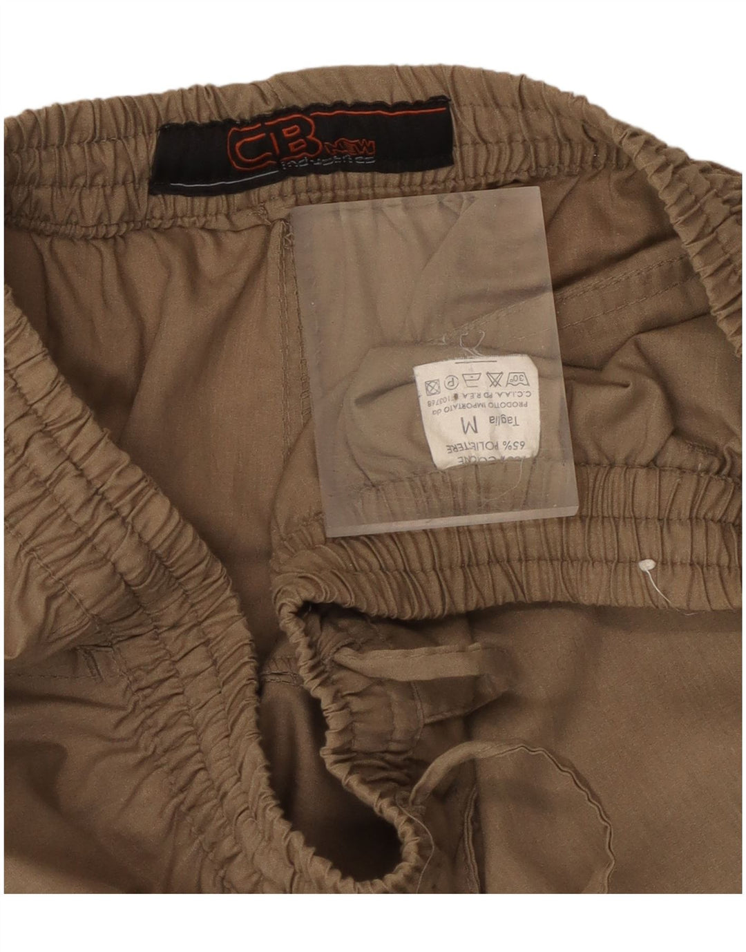 Vintage mujer pantalones cargo rectos medio W30 L31 algodón beige