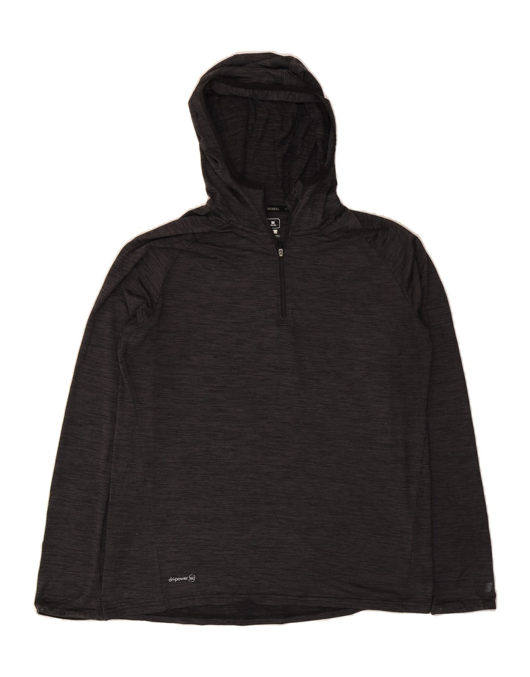 RUSSELL ATHLETIC Mens Dri-Power Top Long Sleeve UK 38/40 Medium Grey Vintage Russell Athletic and Second-Hand Russell Athletic from Messina Hembry 