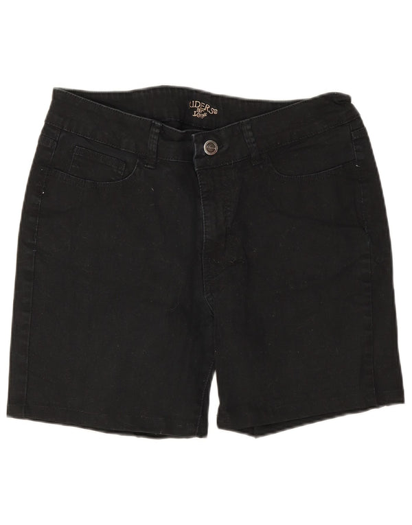 Lee - Pantalones cortos vaqueros para mujer Riders US 12 grande W30 algodón negro