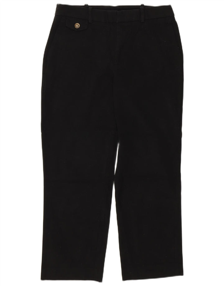 Zara Mujer Pantalones Cortos Rectos Medianos W28 L26 Algodón Negro