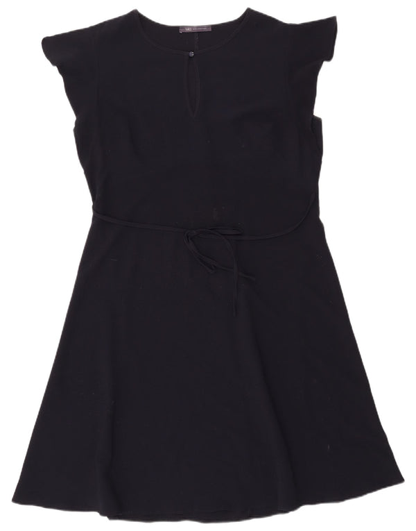 Marks & Spencer Vestido Acampanado para Mujer UK 46 Grande Azul Marino
