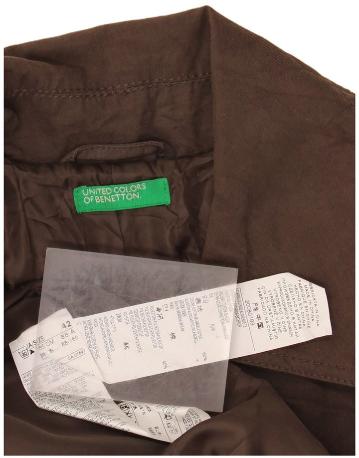 Gabardina Mujer BENETTON IT 42 Algodón Marrón Medio