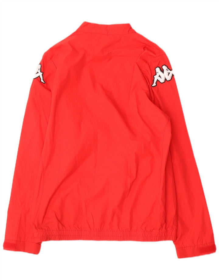 Kappa Camiseta de chándal para niños con gráfico y cremallera en el cuello 13-14 años Rojo