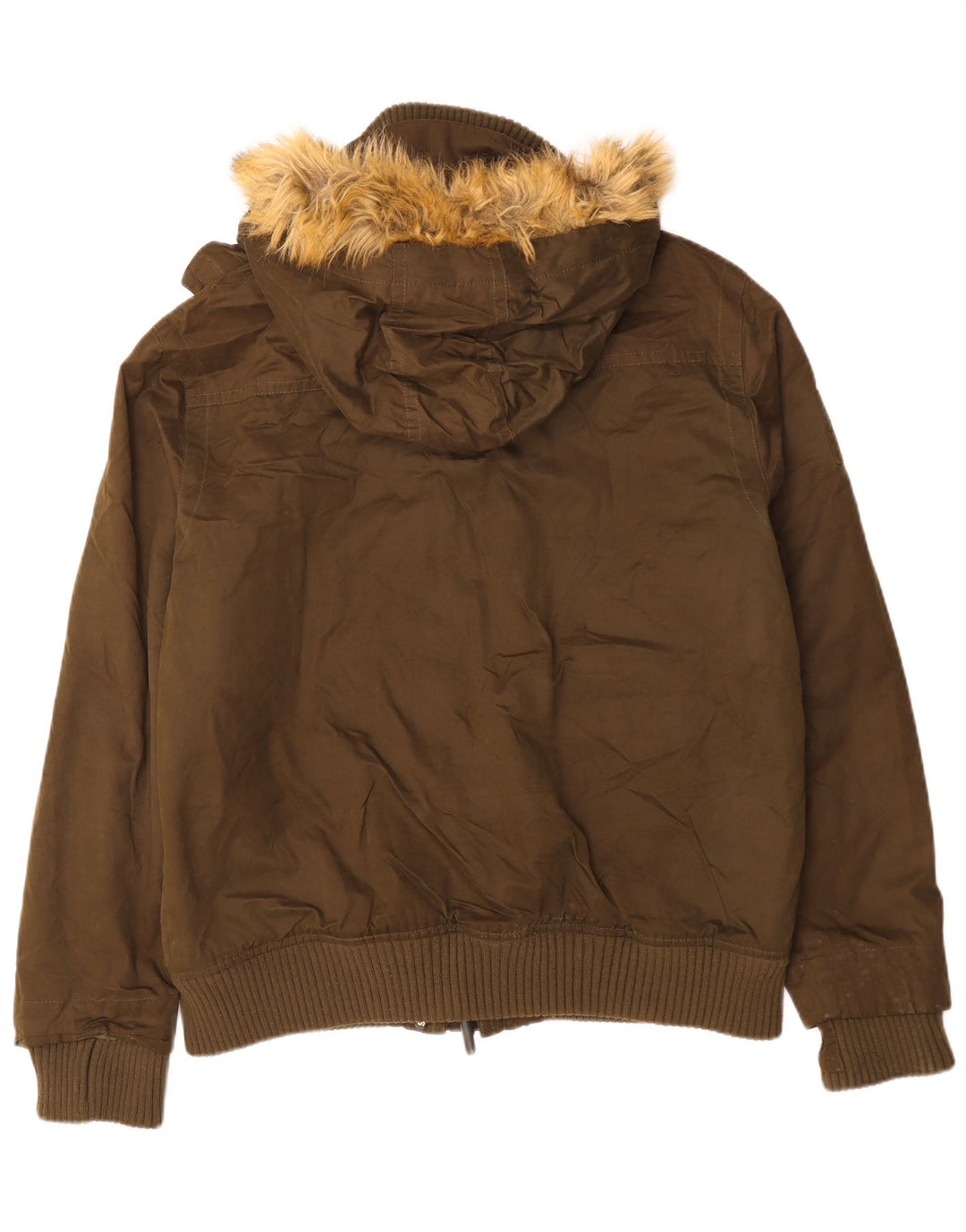 SUPERDRY Chaqueta bomber con capucha Windbomber para hombre UK 46 3XL Algodón caqui