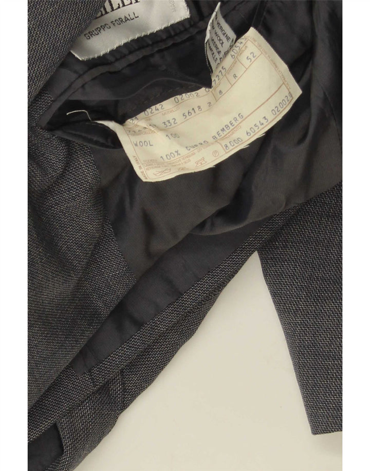 Pal Zileri Chaqueta tipo blazer con doble botonadura para hombre IT 52 XL Lana gris