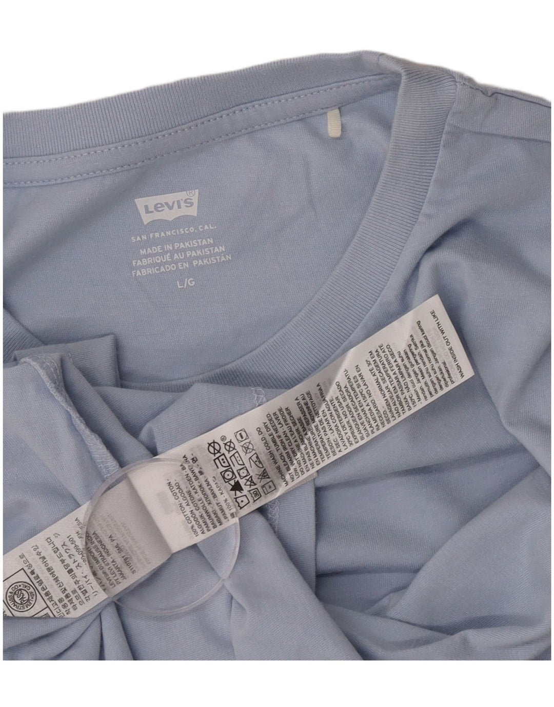 Levi's Camiseta para mujer Top UK 46 Large Azul Algodón