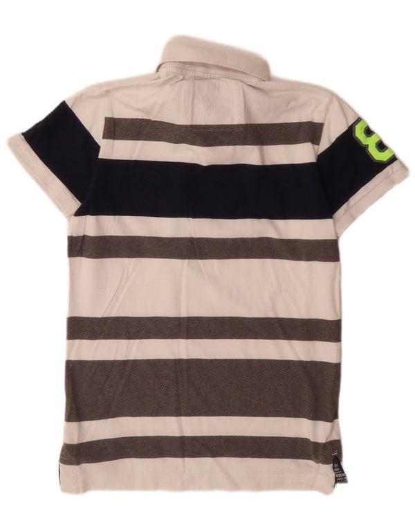 Superdry Polo gráfico para hombre de algodón a rayas multicolor mediano